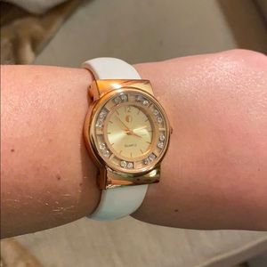 Bijoux Terner White & Rose Gold Fashion Watch